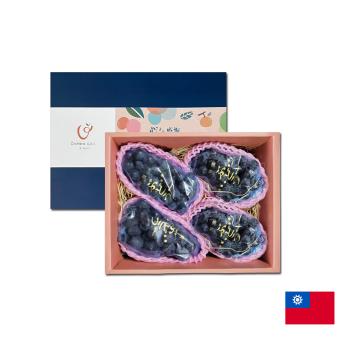 【預購-2024年12月底出貨】產履卓蘭巨峰葡萄｜400-500G/房(袋)｜2公斤提繩禮盒~